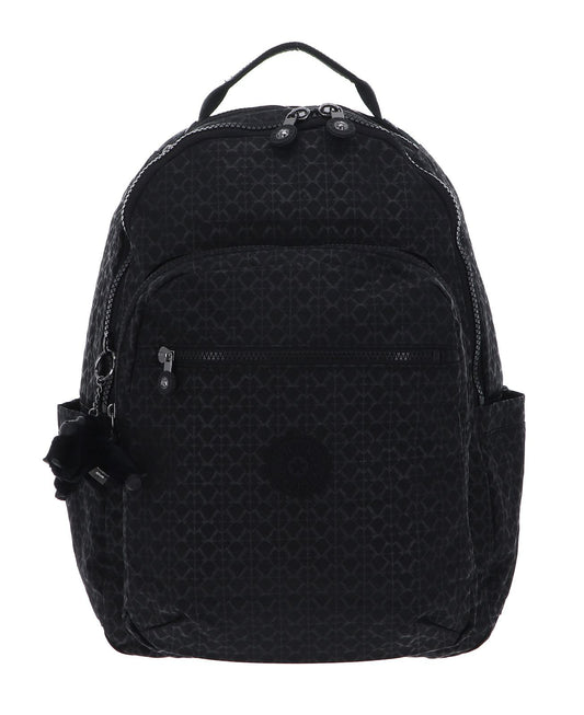 Kipling SEOUL Large Backpack, Signature Emb (Black)