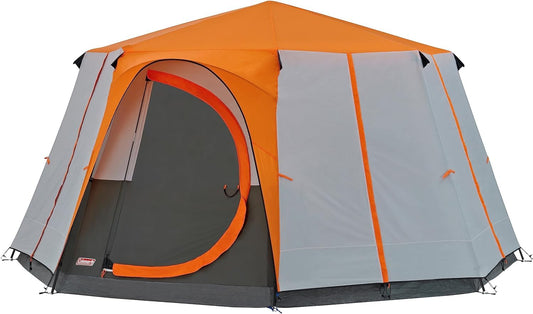 Coleman Unisex 8 Man Tent, Orange, 6 to 8 person