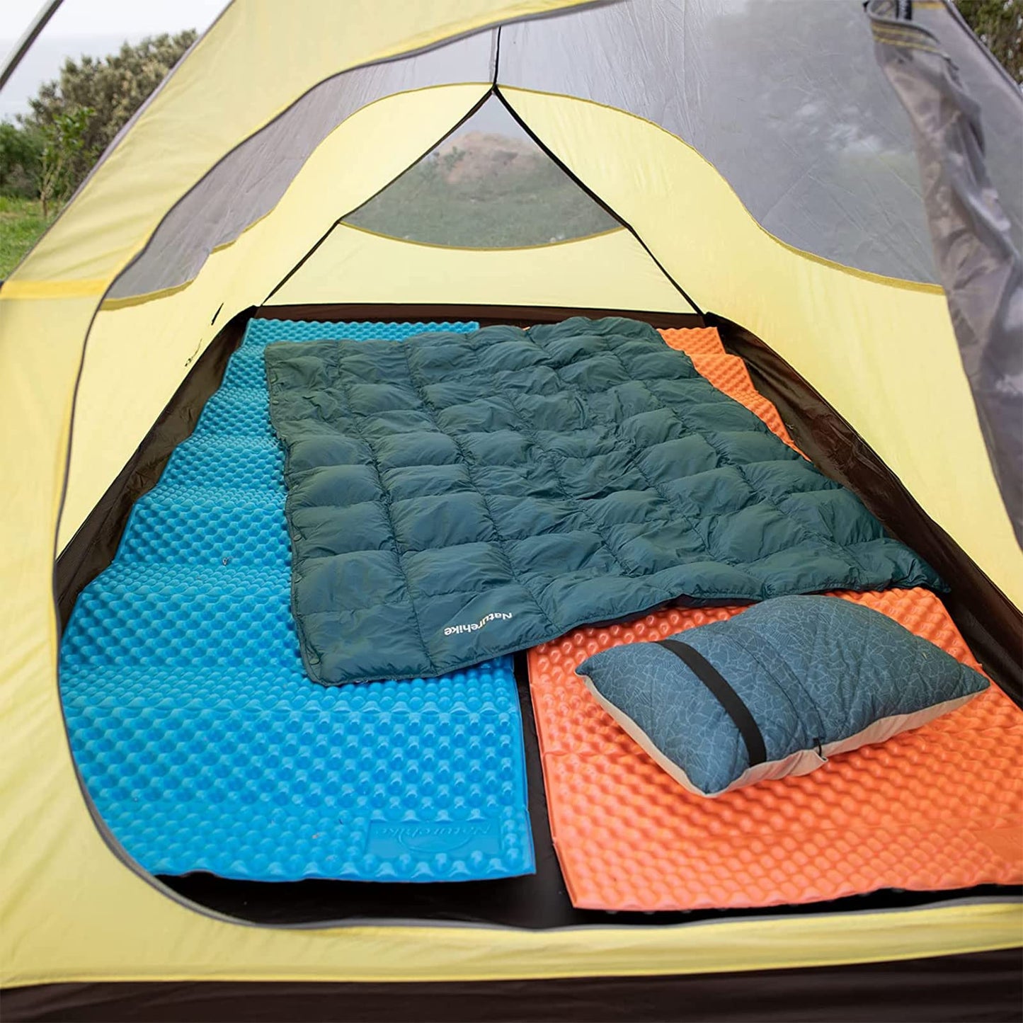 Naturehike Cloud-Up 2 Ultralight Tent Backpacking Tent for 2 Person Hiking Camping Outdoor (20D Forest Green Upgrade)