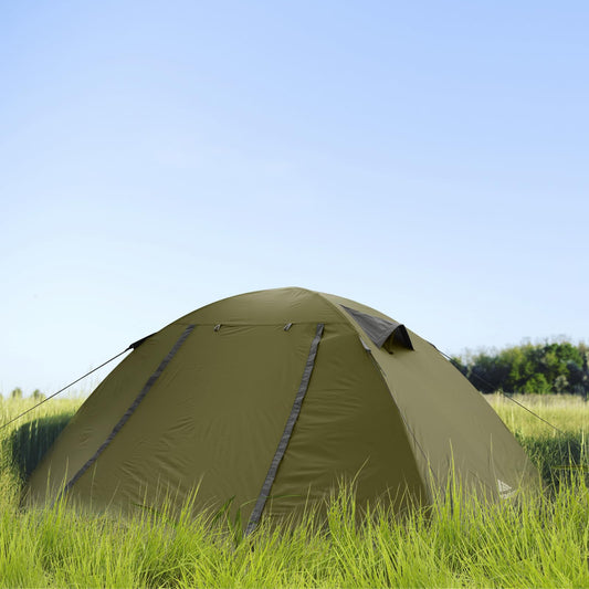 Forceatt 2 Man Camping Tent - Easy Setup Lightweight Two Doors PU3000mm Waterproof Dome - Windproof Instant Outdoor Shelter for Traveling, Beach, Hiking, Mountaineering