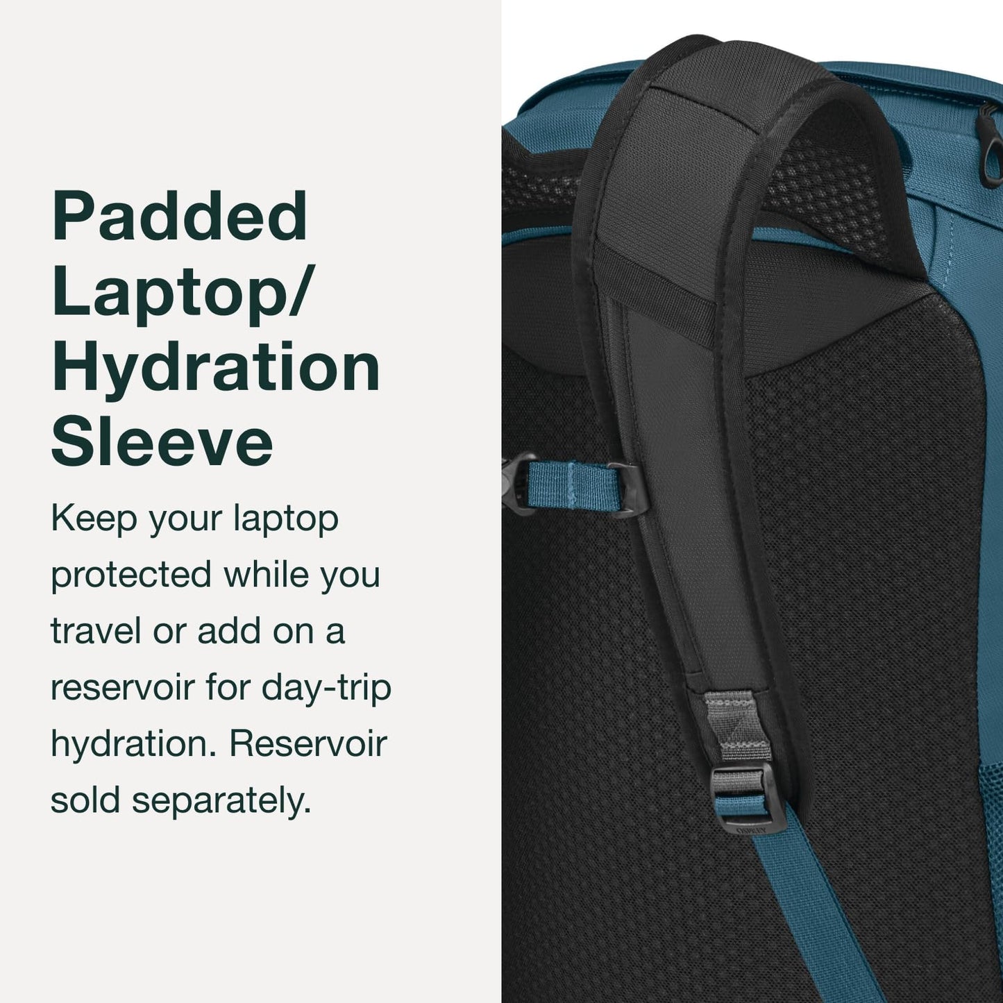Osprey Farpoint/Fairview Unisex Travel Daypacks - Breathable backpanel - Mesh Pockets - Laptop or Hydration Sleeve - Detachable with series packs - Bluesign approved materials