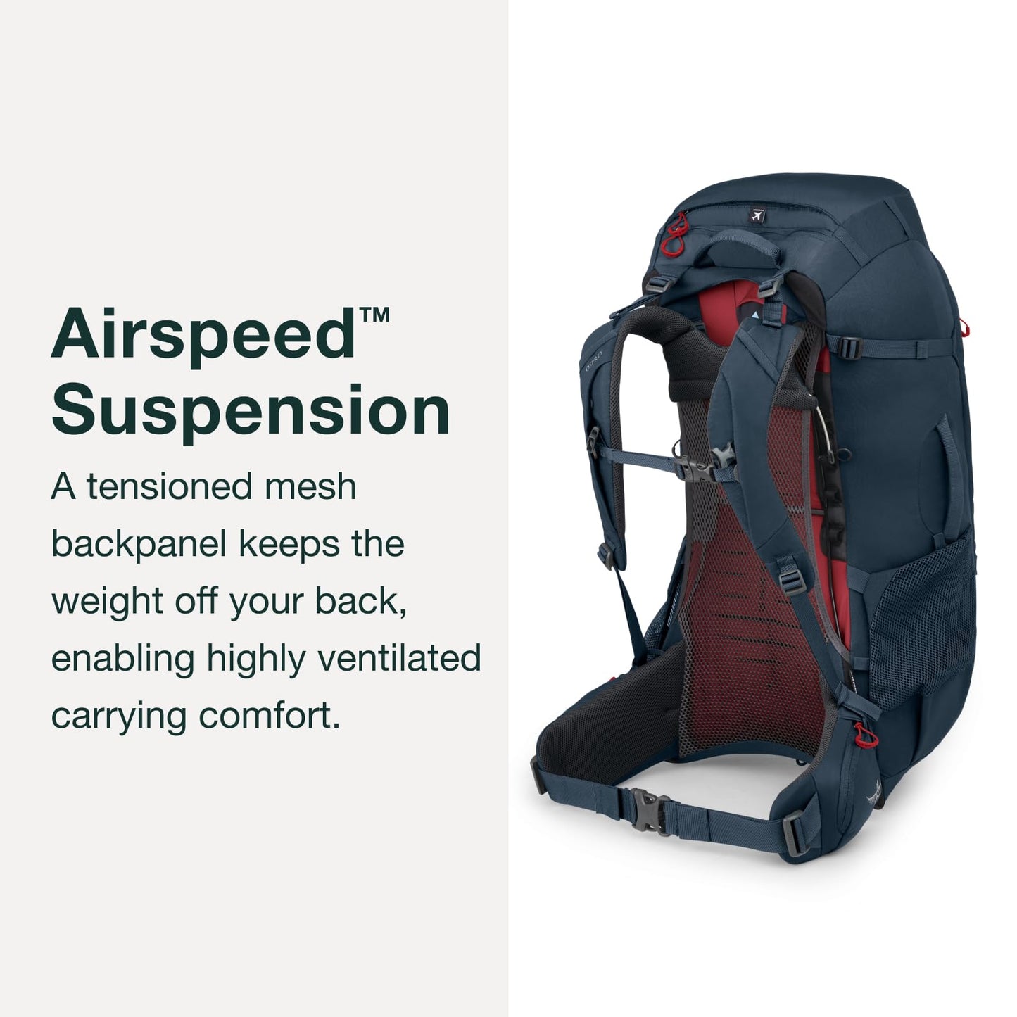 Osprey Farpoint Men's Backpack, 75L, Muted Space Blue, O/S
