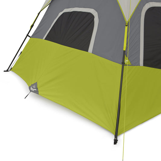 CORE 9-Person Instant Cabin Tent - Large Multi-Room Family Pop-Up Tent with Included Storage Pockets (2-Minute Setup)