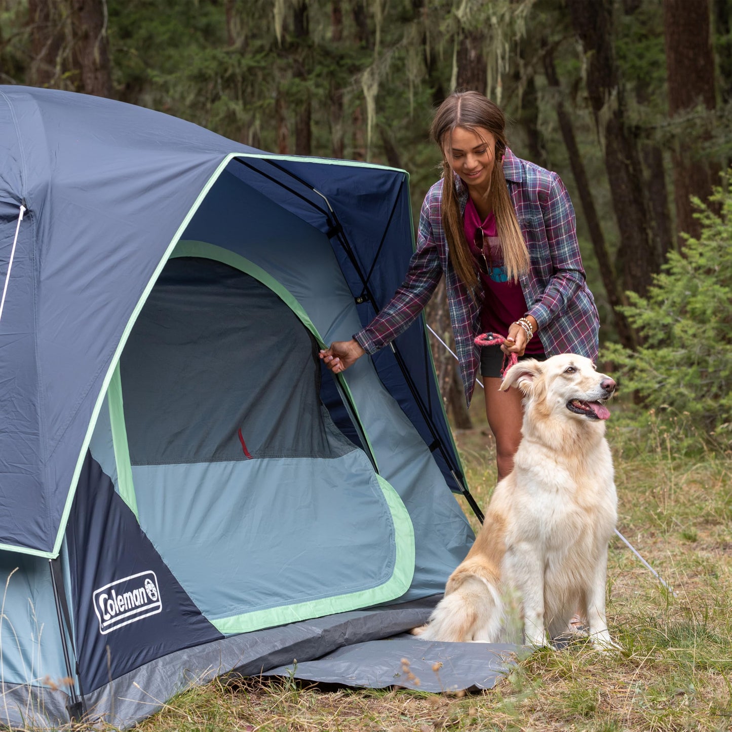 Coleman Skydome Camping Tent with 5 Minute Setup, Rainfly & Carry Bag
